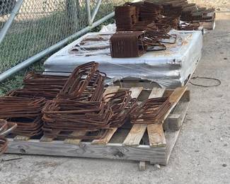 Rebar stirrups, various sizes.