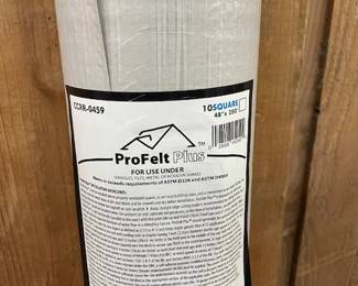 Profelt Synthetic Felt covers 10 sq, or 1000 sq feet.