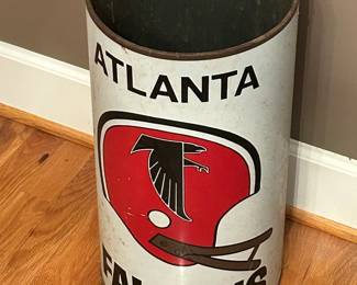 Vintage Atlanta Falcons Umbrella Holder / Waste Basket