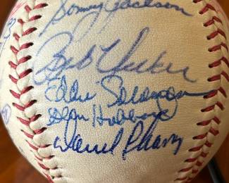 Atlanta Braves 1970's Signed Team Ball