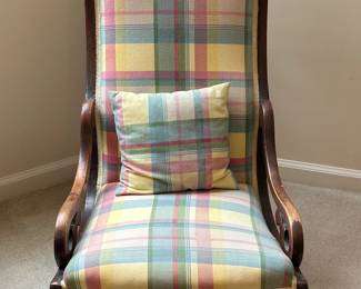 Vintage Plaid Armchair