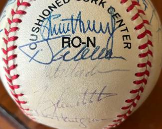 1990's Atlanta Braves Team Signed Baseball
