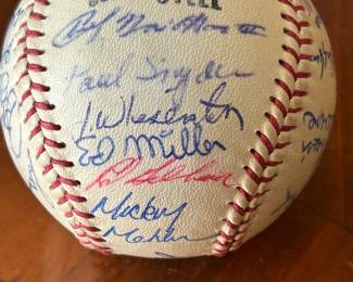 Atlanta Braves 1970's Signed Team Ball