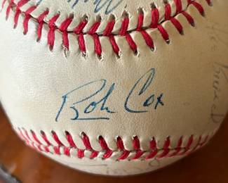 1990's Atlanta Braves Team Signed Baseball