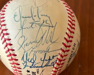 1990's Atlanta Braves Team Signed Baseball