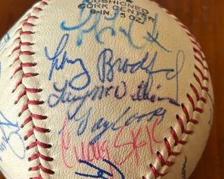 Atlanta Braves 1970's Signed Team Ball
