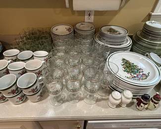 A Huge Collection of Holiday Dishes and Serving Pieces