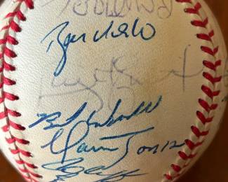 1990's Atlanta Braves Team Signed Baseball