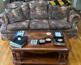 Couch and Lift Top Coffee Table