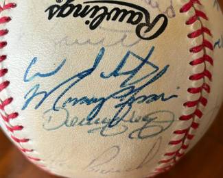 1990's Atlanta Braves Team Signed Baseball