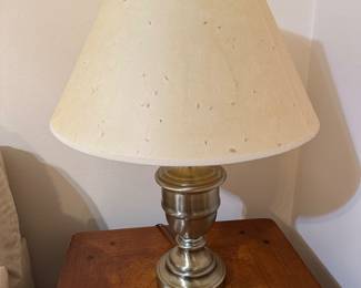 #17 - $80 - 2- Brass table lamps