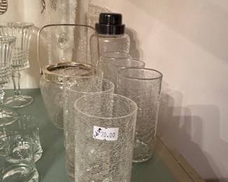 #104 - $70 - 11 - piece glass set