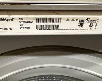 #50 - $480 - Whirlpool Cabrio Platinum washer & dryer set 