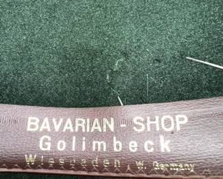 #63 - $70 - Bavarian - Shop Gollmbeck Wiesuaden, Germany Echt Bayerischer Velour- Hut hat