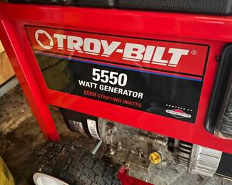 #60 - $220 - Troy-Bilt 5550 Watt generator 8550 starting Watts
