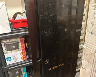 #56 - $70 - Sentinel 190 gun safe holds 8 guns 55tx21wx10d
