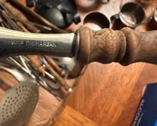 #28C - $150 - WMF Cromargan flatware with wooden handles