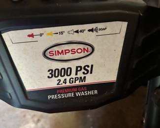 #61 - $210 - Honda premium gas pressure washer 3000 PSI - 2.4 GPM