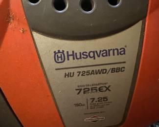 #62 - $140 - Husqvarna push lawn mower HU 725AMD/BBC