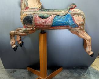 C.W. Parker Carousel Horse On Stand
