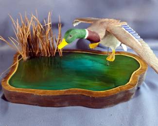 Signed Wooden Bird Carvings By Kester And Monroe