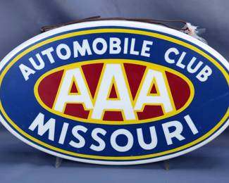 AAA Automobile Club Missouri Lighted Sign