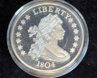 1804 Liberty Coin Replica, Including COA