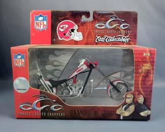 Kansas City Chiefs NFL Starting Lineup Collectible Len Dawson And Marcus Allen Figurines, New In Package,iefs Orange County Choppers Motorcycle And Gnome