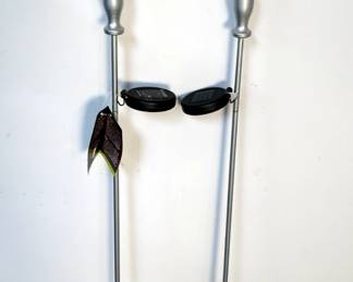 Solar Garden Stake Lights, Qty 2, 52.5"