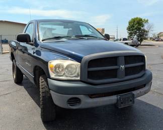2007 Dodge Ram 1500 Pickup Truck, VIN# 1D7HU16N67J603061, Miles Showing On Odometer 181142, Missouri Title
