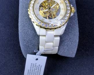 Adrienne Ladies Mechanical Watch With Embellishments