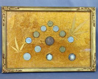 Framed World Coins, Various Countries