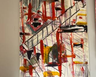 Large scale Dick Wray work on paper