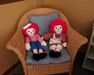 Wicker armchair