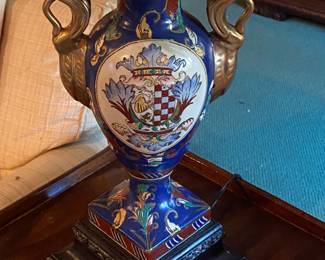 French Sevres Style Table Lamp