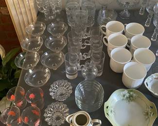 Assorted Glass and China