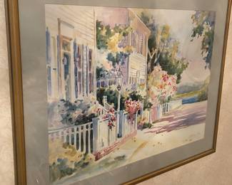 Large Signed and Numbered Patty Smith Watercolor