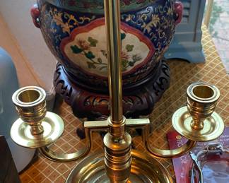 Brass Candle Lamp