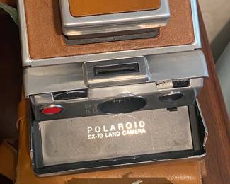 Vintage Polaroid Land Camera with Accessories