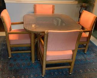 Rattan Kitchen Table and Chairs