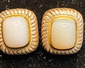 Sterling and 18K Gold Earrings