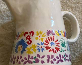 Mosse Pottery Floral Pitcher