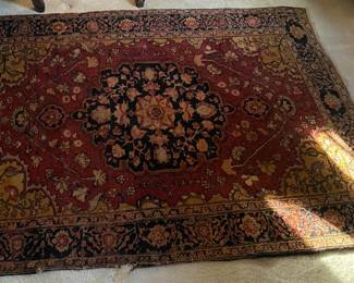 Small Old Medallion Style Oriental Rug