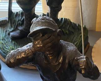 Mark Hopkins "I Can't Look" Bronze Sculpture