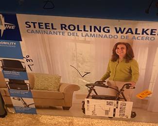 Steel Rolling Walker in Box
