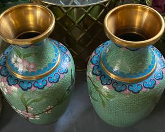 Small Cloisonne Vases 