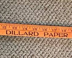 Old Dillard's Paper Yard Stick