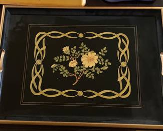 Black Lacquer Serving Tray