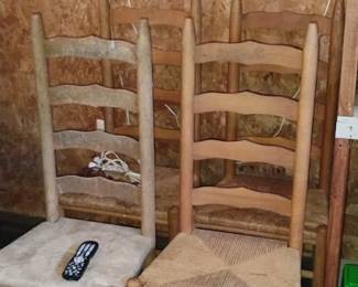 Ladder back chairs 4 available