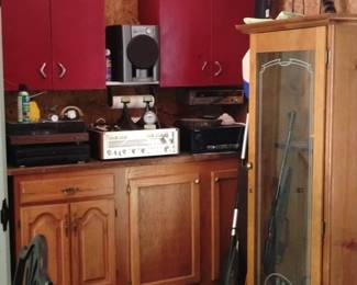 Stereo systems and gun cabinet